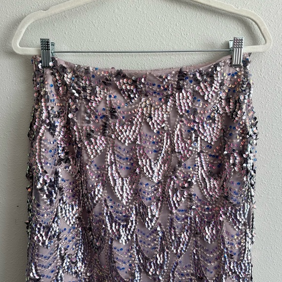 NEW Zara Sequin Midi Skirt Size Medium - Picture 12 of 13